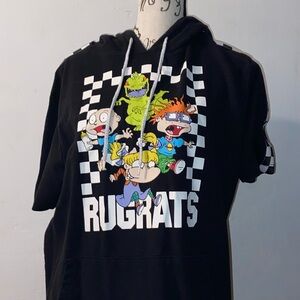 Checkered Rugrats Short Sleeve Hoodie